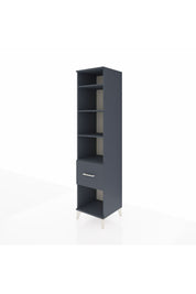 Hyperion Dolap 4 Raflı Tek Çekmeceli 44x44x195 Antrasit-Antrasit