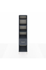 Hyperion Dolap 4 Raflı Tek Çekmeceli 44x44x195 Antrasit-Antrasit