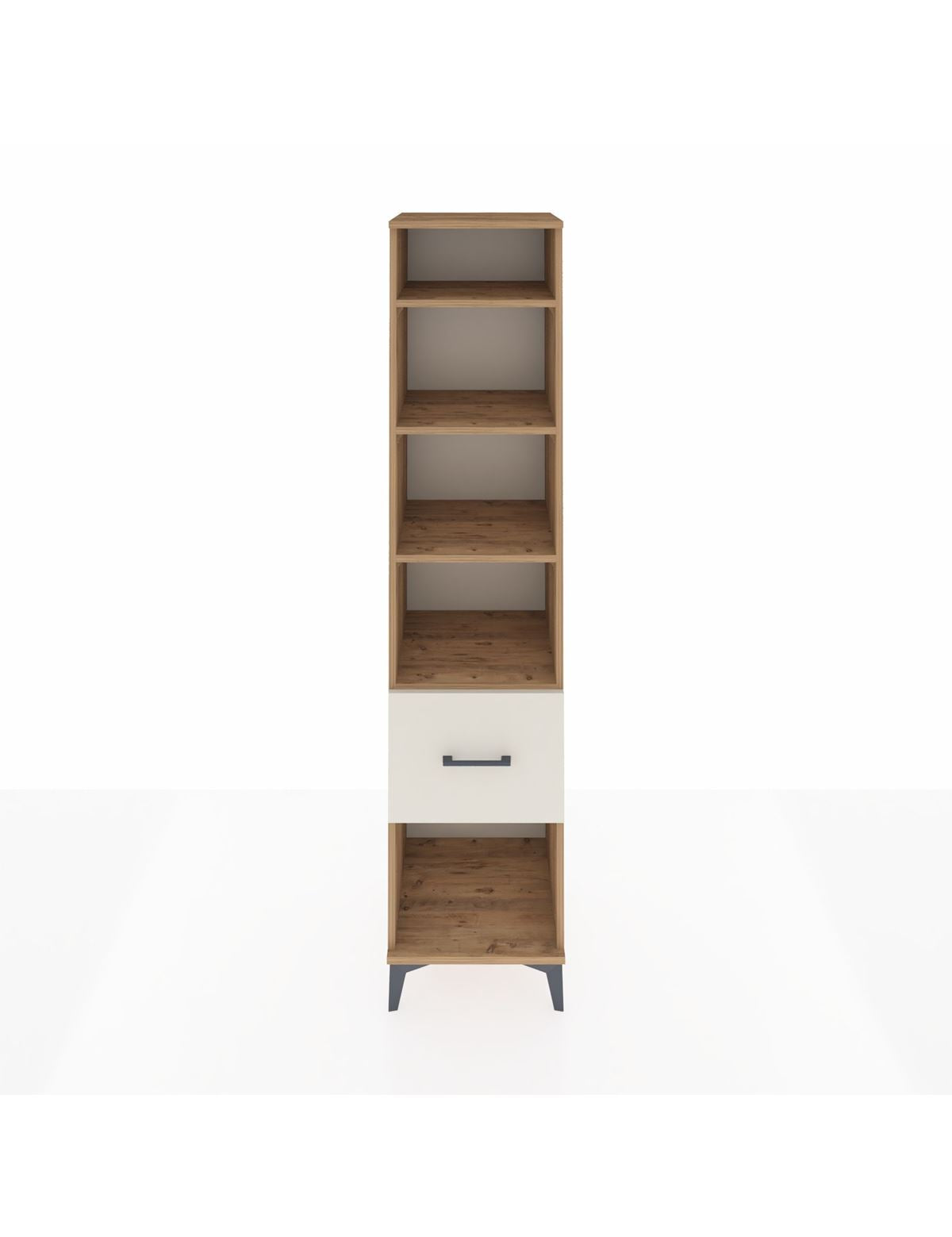 Hyperion Dolap 4 Raflı Tek Çekmeceli 44x44x195 Çam-Aytaşı