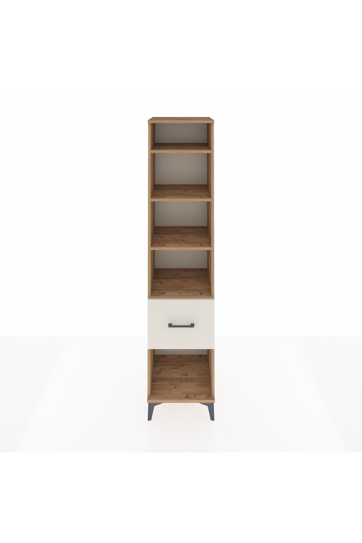 Hyperion Dolap 4 Raflı Tek Çekmeceli 44x44x195 Çam-Aytaşı