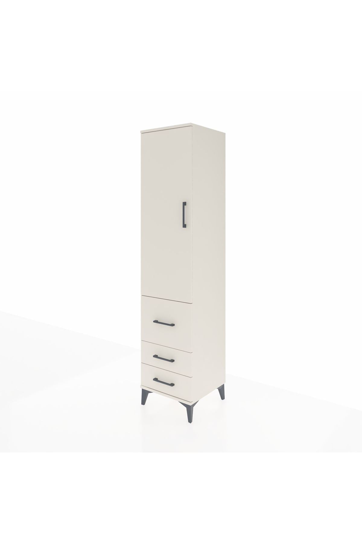 Hyperion Dolap 2 Raflı 3 Çekmeceli Tek Askılı 44x44x195 Aytaşı-Aytaşı