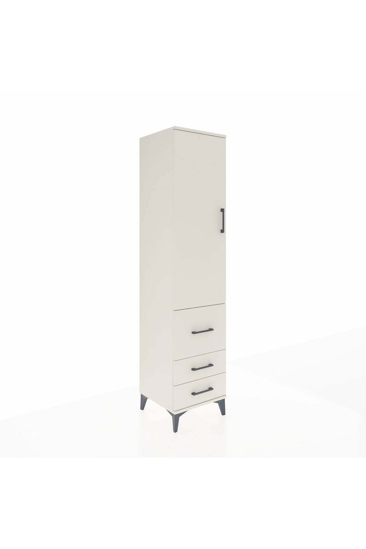 Hyperion Dolap 2 Raflı 3 Çekmeceli Tek Askılı 44x44x195 Aytaşı-Aytaşı