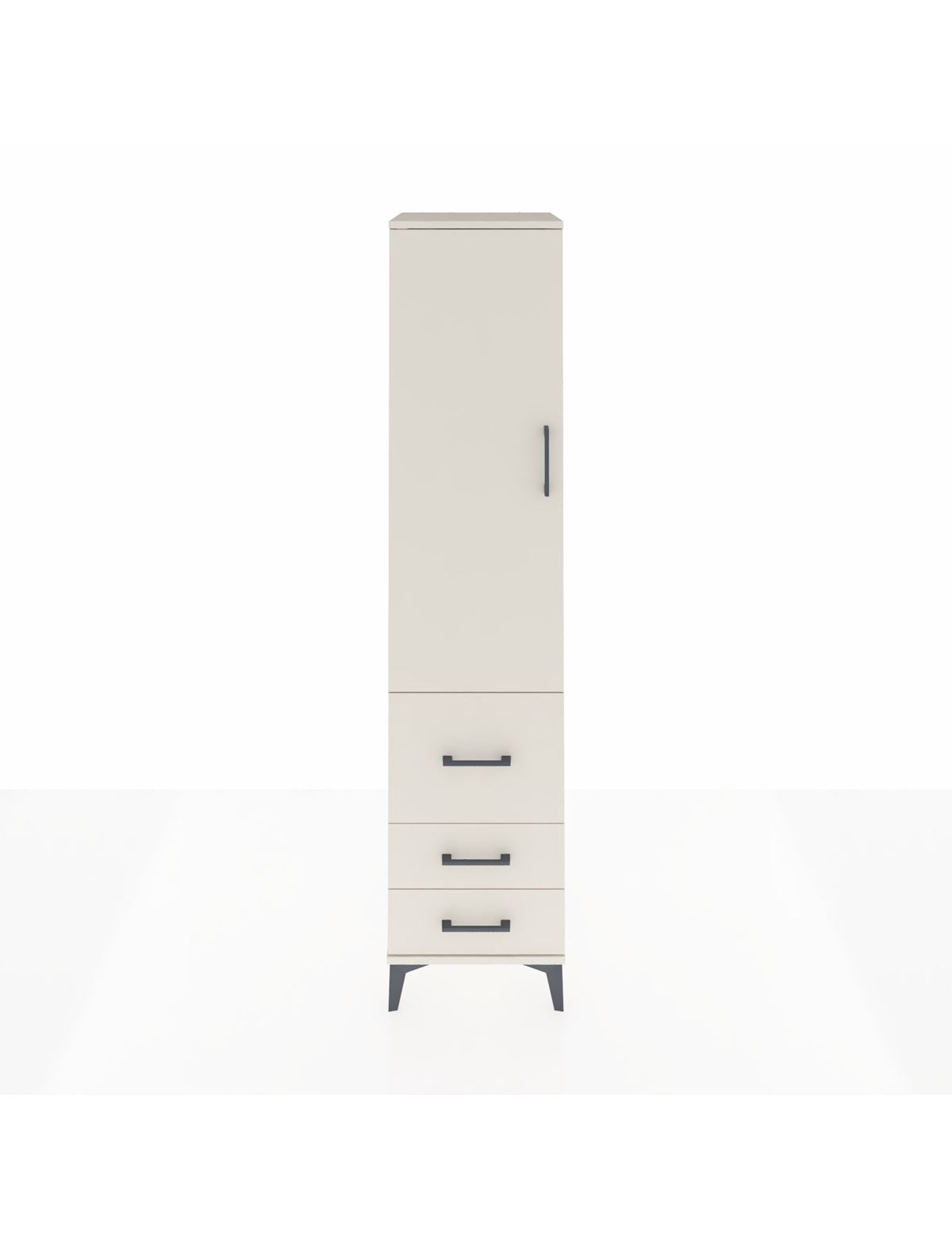 Hyperion Dolap 2 Raflı 3 Çekmeceli Tek Askılı 44x44x195 Aytaşı-Aytaşı