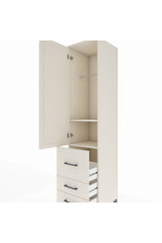 Hyperion Dolap 2 Raflı 3 Çekmeceli Tek Askılı 44x44x195 Aytaşı-Aytaşı