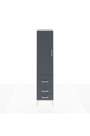 Hyperion Dolap 2 Raflı 3 Çekmeceli Tek Askılı 44x44x195 Aytaşı-Antrasit