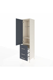 Hyperion Dolap 2 Raflı 3 Çekmeceli Tek Askılı 44x44x195 Aytaşı-Antrasit