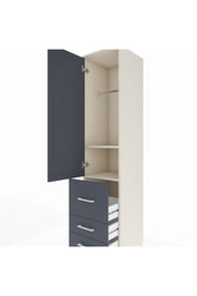 Hyperion Dolap 2 Raflı 3 Çekmeceli Tek Askılı 44x44x195 Aytaşı-Antrasit