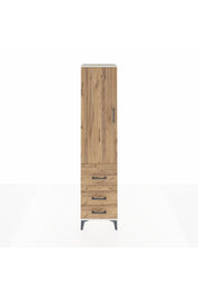 Hyperion Dolap 2 Raflı 3 Çekmeceli Tek Askılı 44x44x195 Aytaşı-Çam