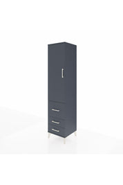 Hyperion Dolap 2 Raflı 3 Çekmeceli Tek Askılı 44x44x195 Antrasit-Antrasit