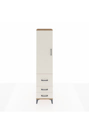 Hyperion Dolap 2 Raflı 3 Çekmeceli Tek Askılı 44x44x195 Çam-Aytaşı