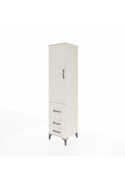 Hyperion Dolap 4 Raflı 3 Çekmeceli Tek Kapaklı 44x44x195 Aytaşı-Aytaşı