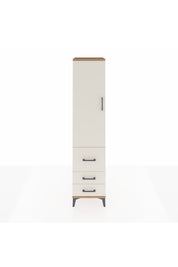 Hyperion Dolap 4 Raflı 3 Çekmeceli Tek Kapaklı 44x44x195 Çam-Aytaşı