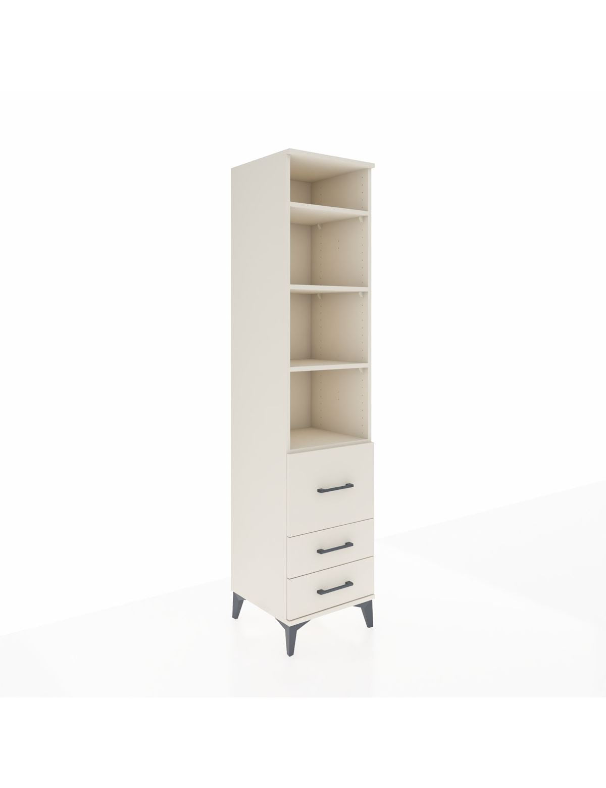 Hyperion Dolap 4 Raflı 3 Çekmeceli 44x44x195 Aytaşı-Aytaşı