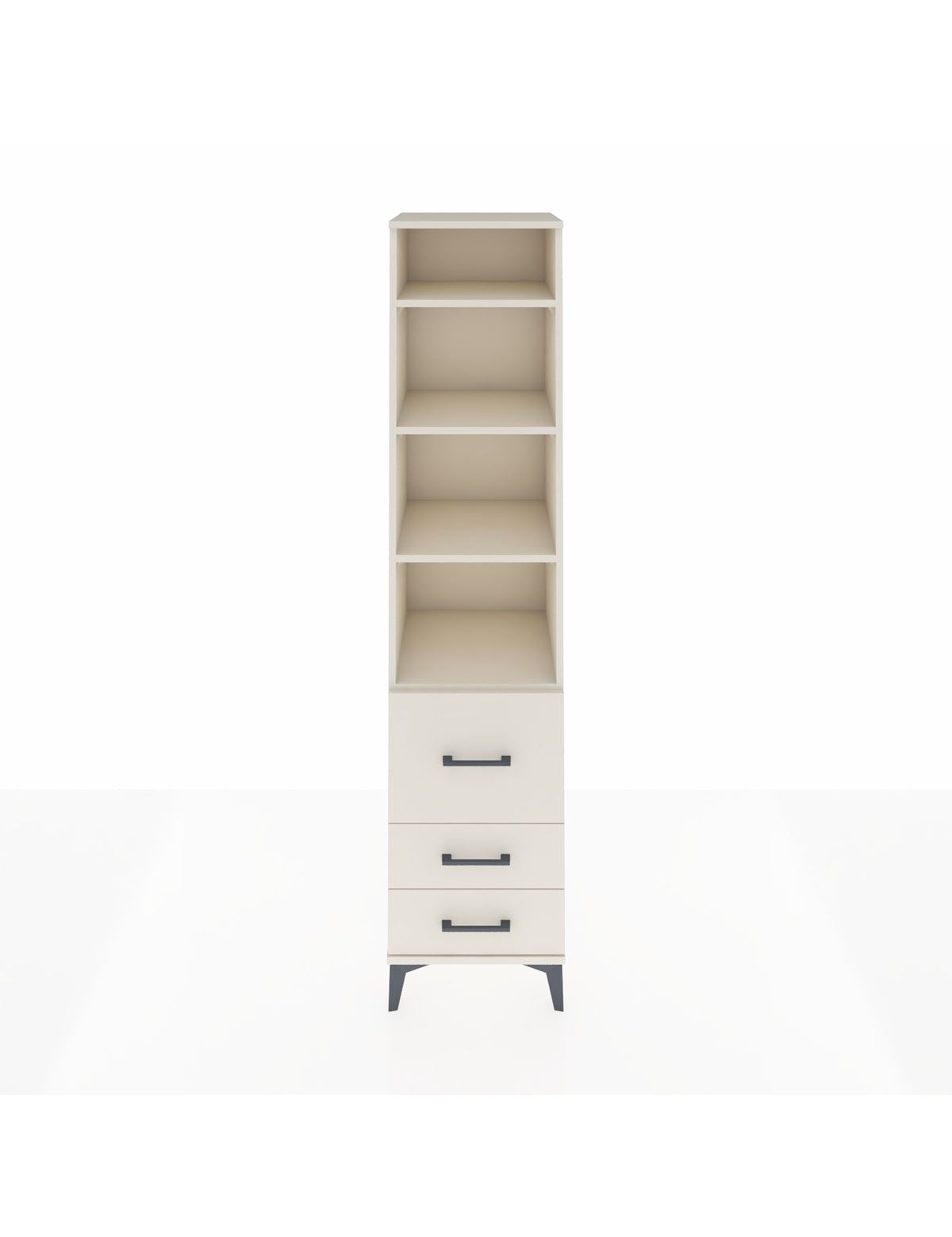 Hyperion Dolap 4 Raflı 3 Çekmeceli 44x44x195 Aytaşı-Aytaşı