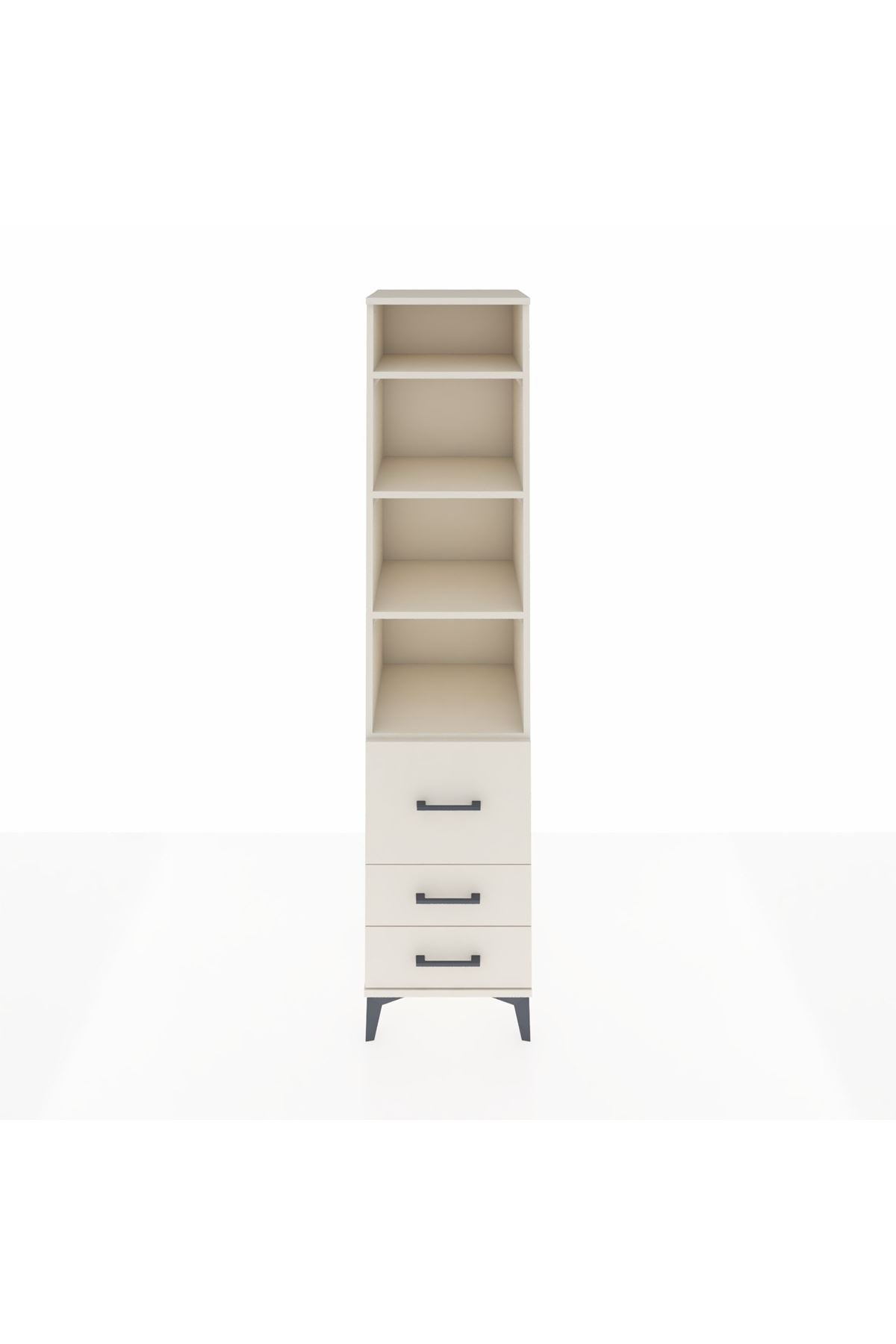 Hyperion Dolap 4 Raflı 3 Çekmeceli 44x44x195 Aytaşı-Aytaşı