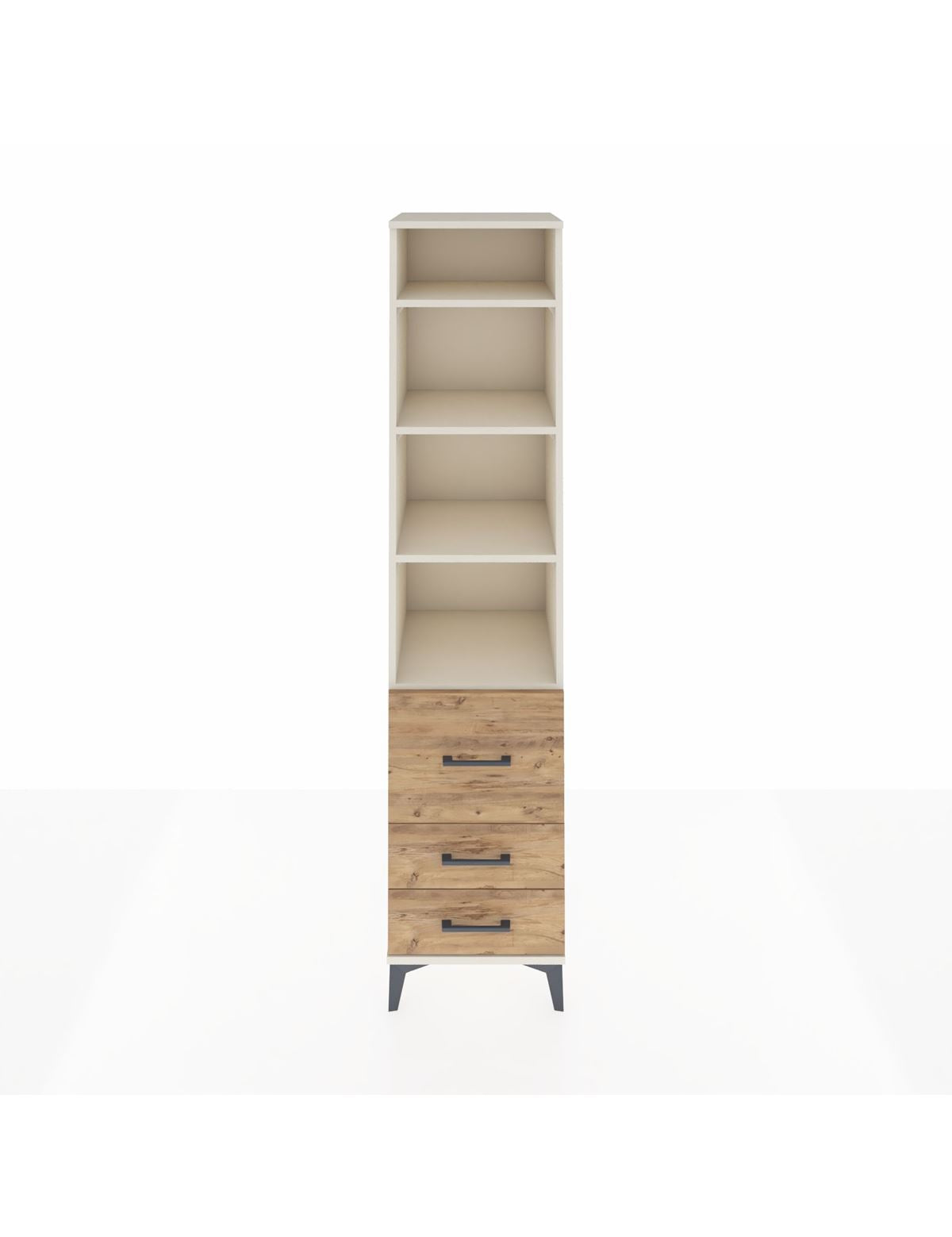 Hyperion Dolap 4 Raflı 3 Çekmeceli 44x44x195 Aytaşı-Çam