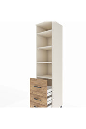 Hyperion Dolap 4 Raflı 3 Çekmeceli 44x44x195 Aytaşı-Çam