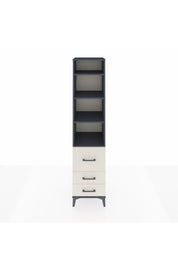 Hyperion Dolap 4 Raflı 3 Çekmeceli 44x44x195 Antrasit-Aytaşı