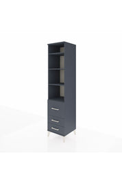 Hyperion Dolap 4 Raflı 3 Çekmeceli 44x44x195 Antrasit-Antrasit