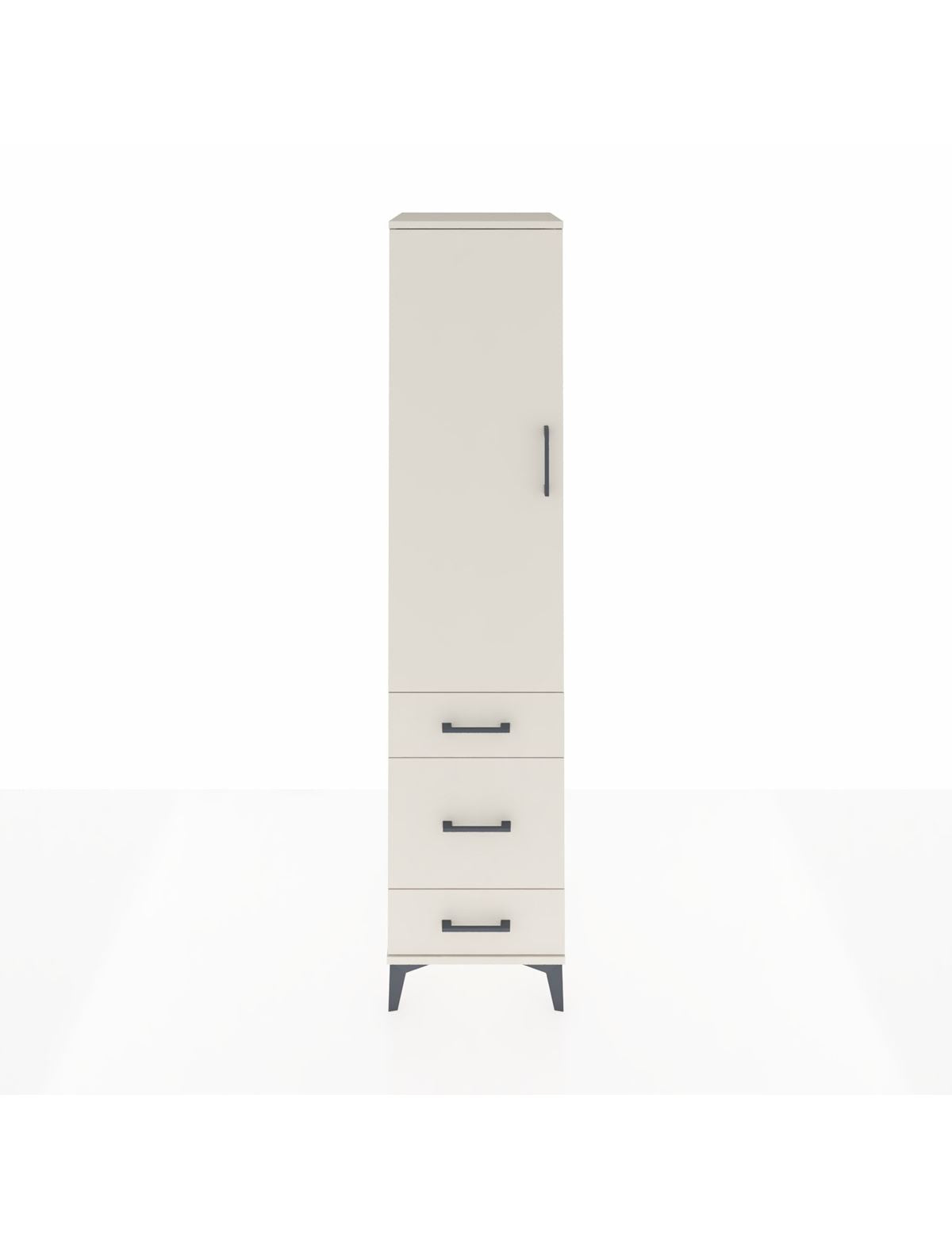 Hyperion Dolap 2 Raflı 3 Çekmeceli Tek Askılı 44x44x195 Aytaşı-Aytaşı