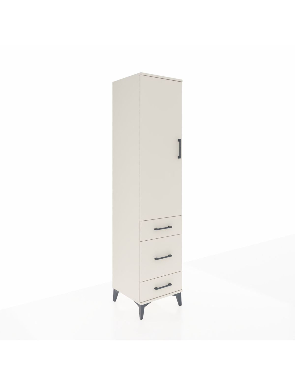 Hyperion Dolap 2 Raflı 3 Çekmeceli Tek Askılı 44x44x195 Aytaşı-Aytaşı