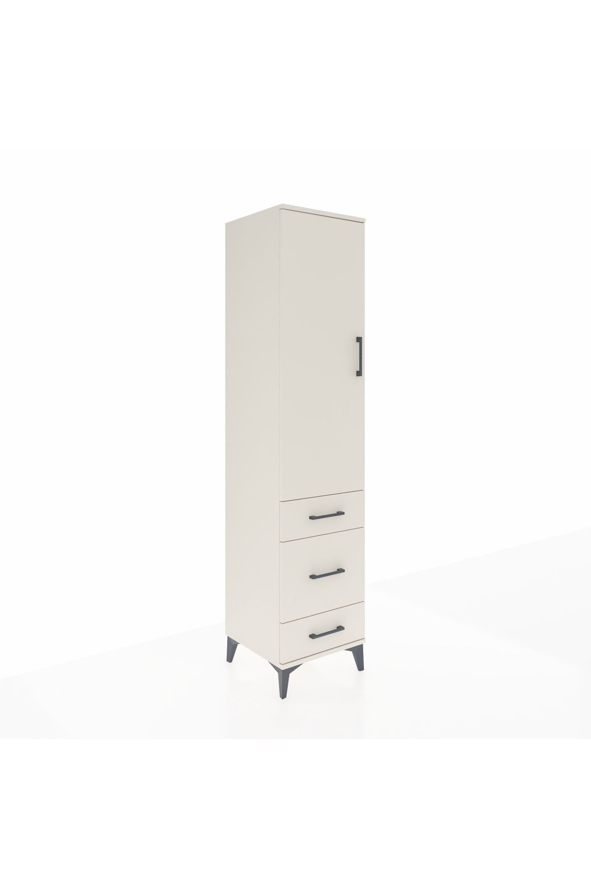 Hyperion Dolap 2 Raflı 3 Çekmeceli Tek Askılı 44x44x195 Aytaşı-Aytaşı