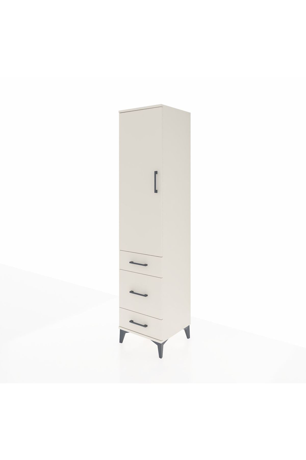 Hyperion Dolap 2 Raflı 3 Çekmeceli Tek Askılı 44x44x195 Aytaşı-Aytaşı