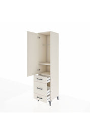 Hyperion Dolap 2 Raflı 3 Çekmeceli Tek Askılı 44x44x195 Aytaşı-Aytaşı