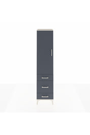 Hyperion Dolap 2 Raflı 3 Çekmeceli Tek Askılı 44x44x195 Aytaşı-Antrasit