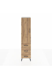 Hyperion Dolap 2 Raflı 3 Çekmeceli Tek Askılı 44x44x195 Aytaşı-Çam