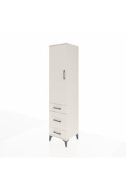 Hyperion Dolap 4 Raflı 3 Çekmeceli Tek Kapaklı 44x44x195 Aytaşı-Aytaşı