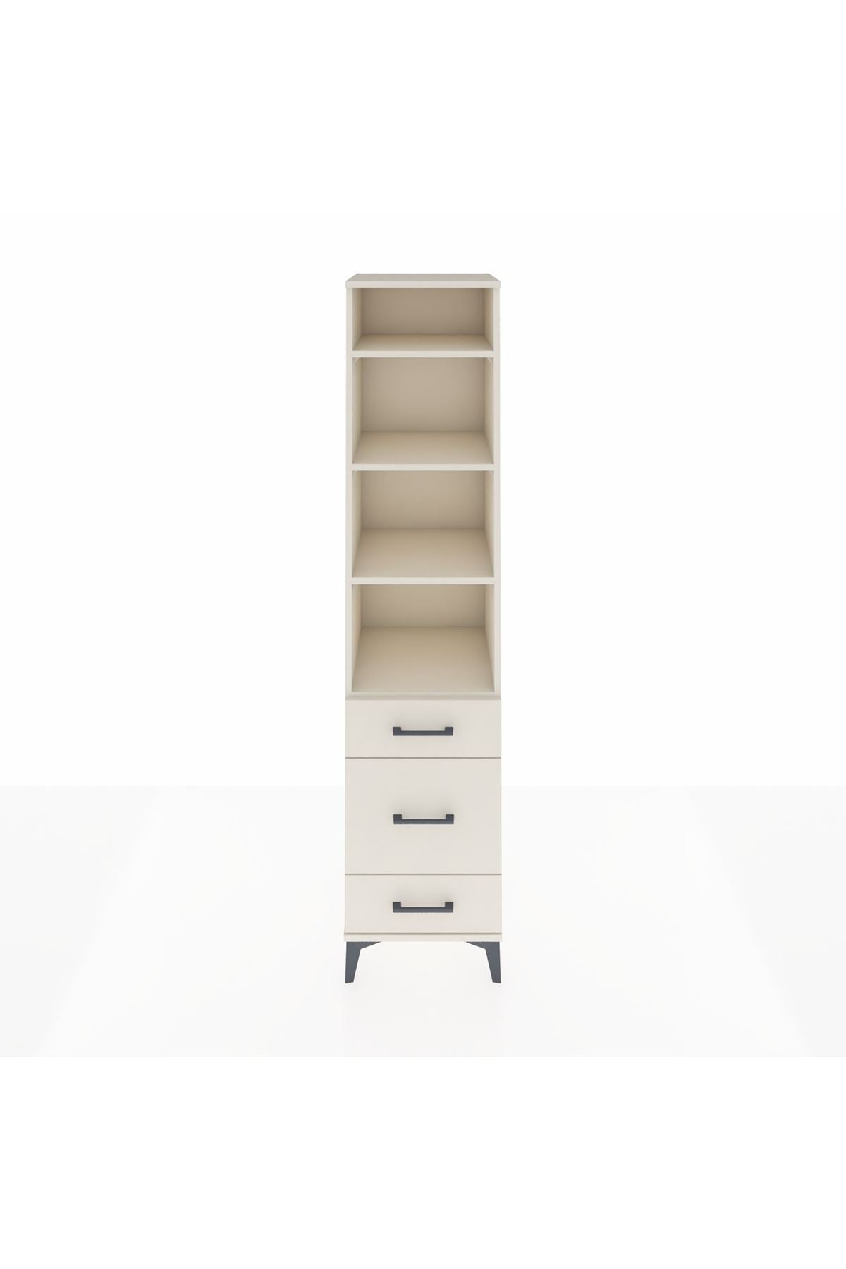 Hyperion Dolap 4 Raflı 3 Çekmeceli 44x44x195 Aytaşı-Aytaşı