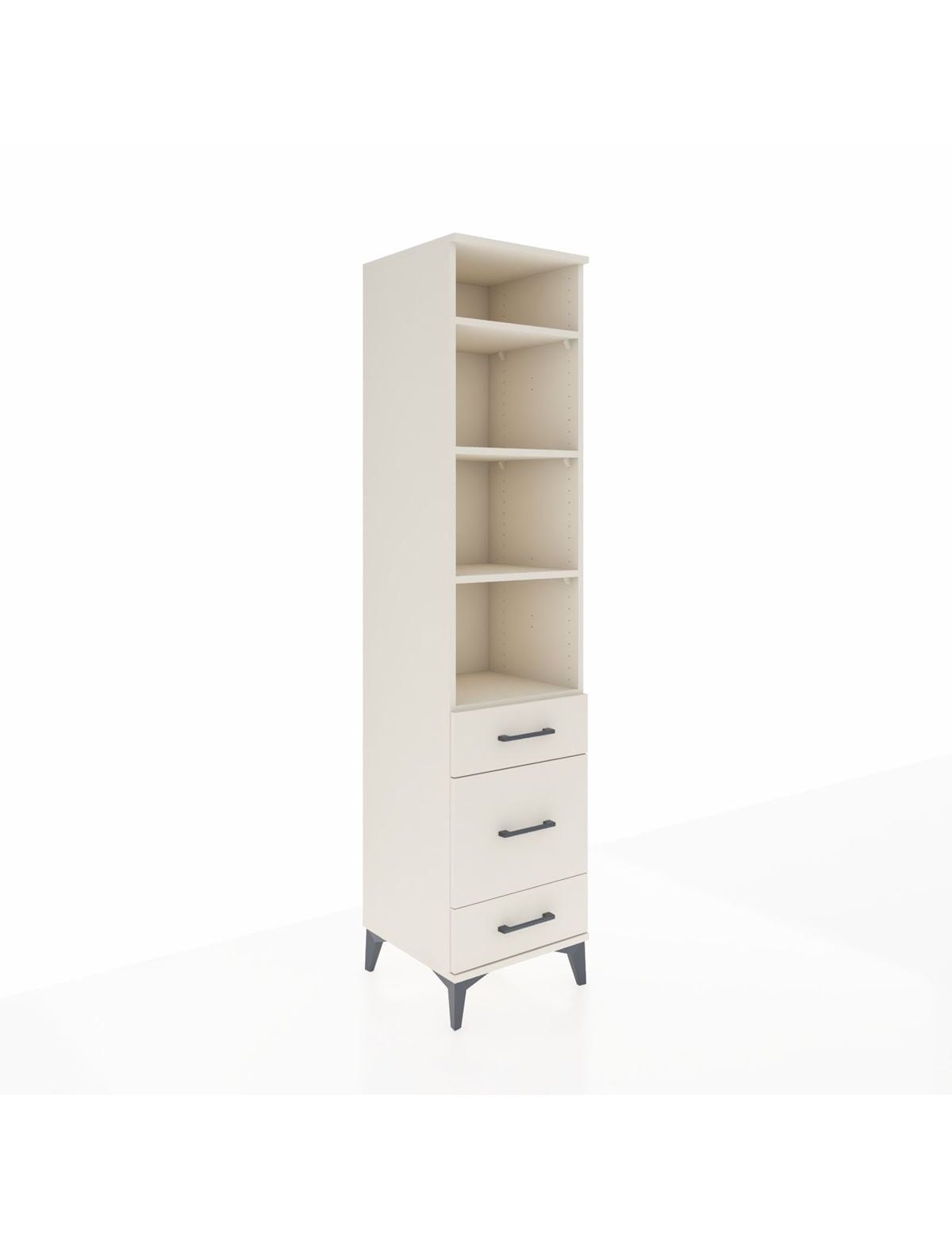 Hyperion Dolap 4 Raflı 3 Çekmeceli 44x44x195 Aytaşı-Aytaşı