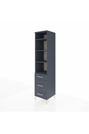 Hyperion Dolap 4 Raflı 3 Çekmeceli 44x44x195 Antrasit-Antrasit