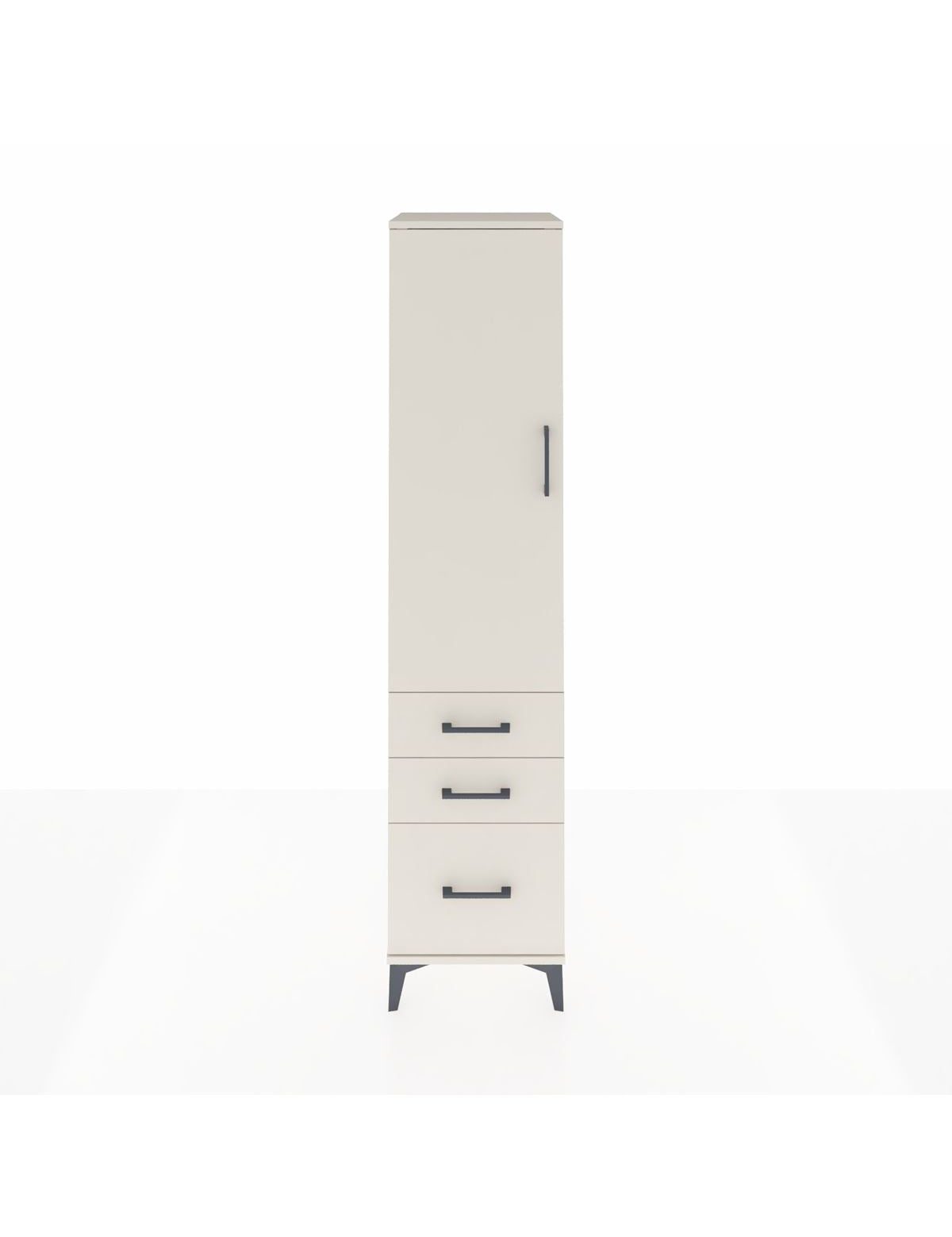 Hyperion Dolap 2 Raflı 3 Çekmeceli Tek Askılı 44x44x195 Aytaşı-Aytaşı