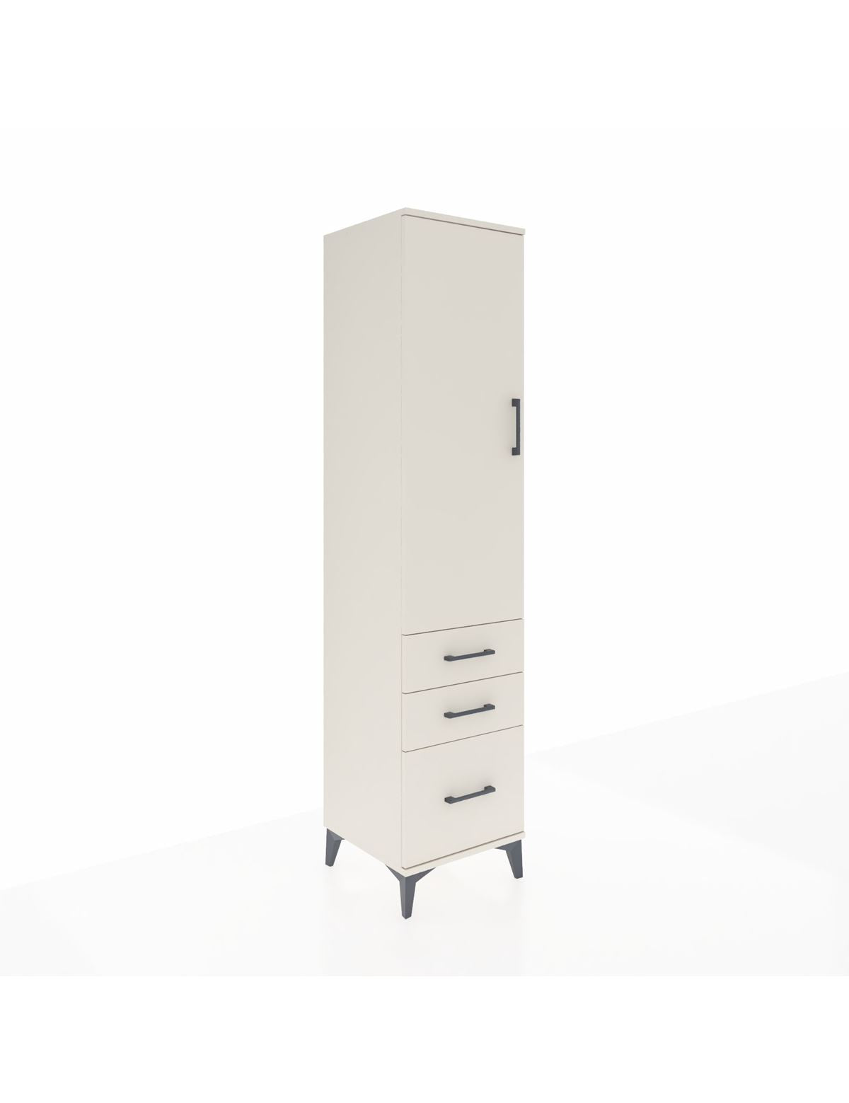 Hyperion Dolap 2 Raflı 3 Çekmeceli Tek Askılı 44x44x195 Aytaşı-Aytaşı