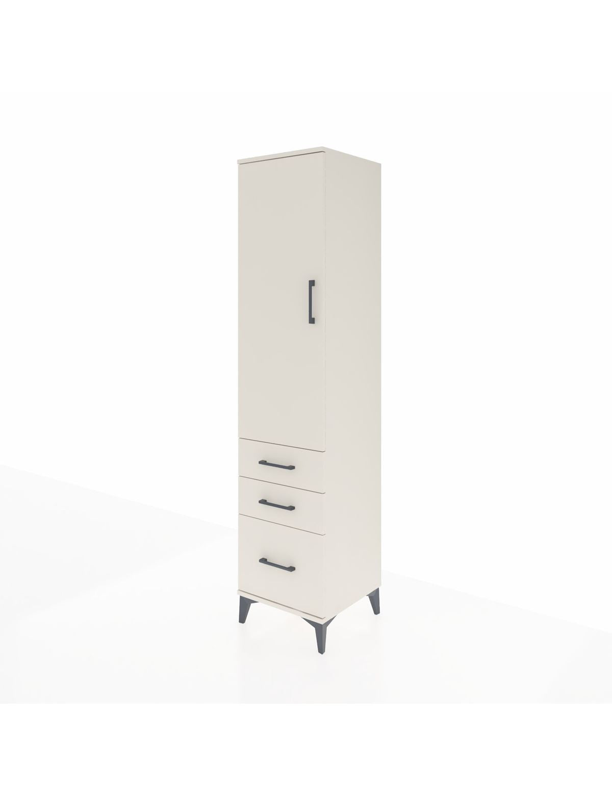 Hyperion Dolap 2 Raflı 3 Çekmeceli Tek Askılı 44x44x195 - S58M034V1B
