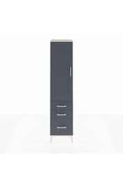 Hyperion Dolap 2 Raflı 3 Çekmeceli Tek Askılı 44x44x195 Aytaşı-Antrasit