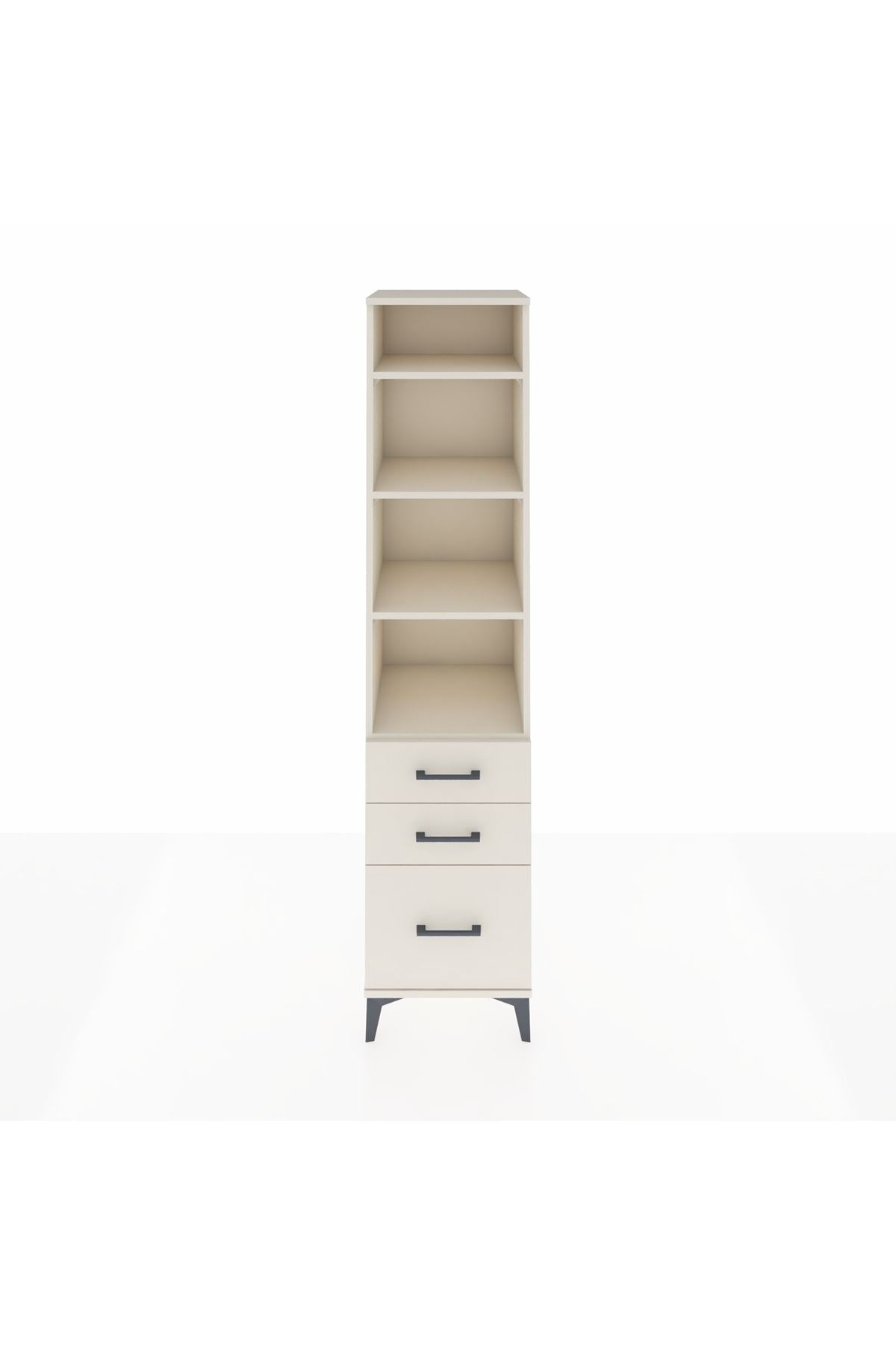 Hyperion Dolap 4 Raflı 3 Çekmeceli 44x44x195 Aytaşı-Aytaşı