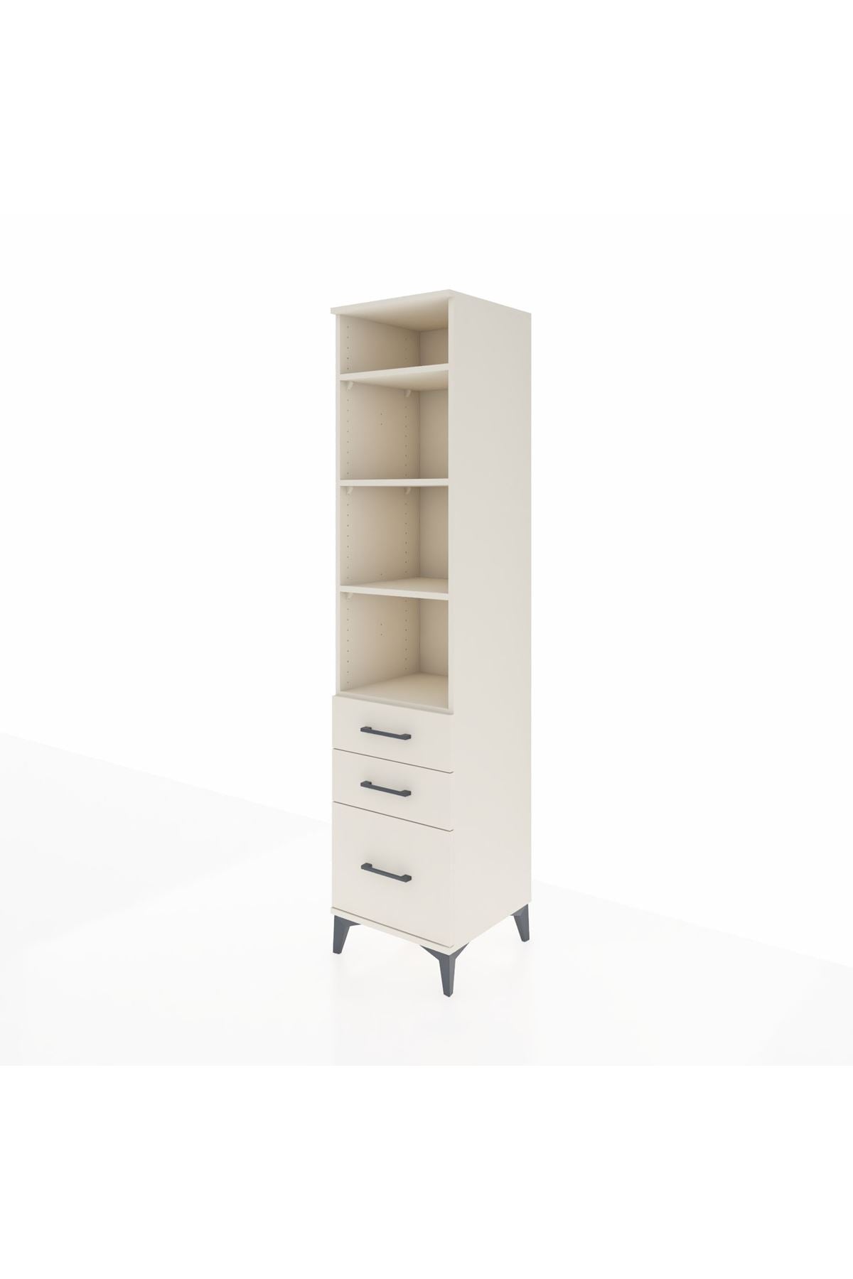 Hyperion Dolap 4 Raflı 3 Çekmeceli 44x44x195 Aytaşı-Aytaşı