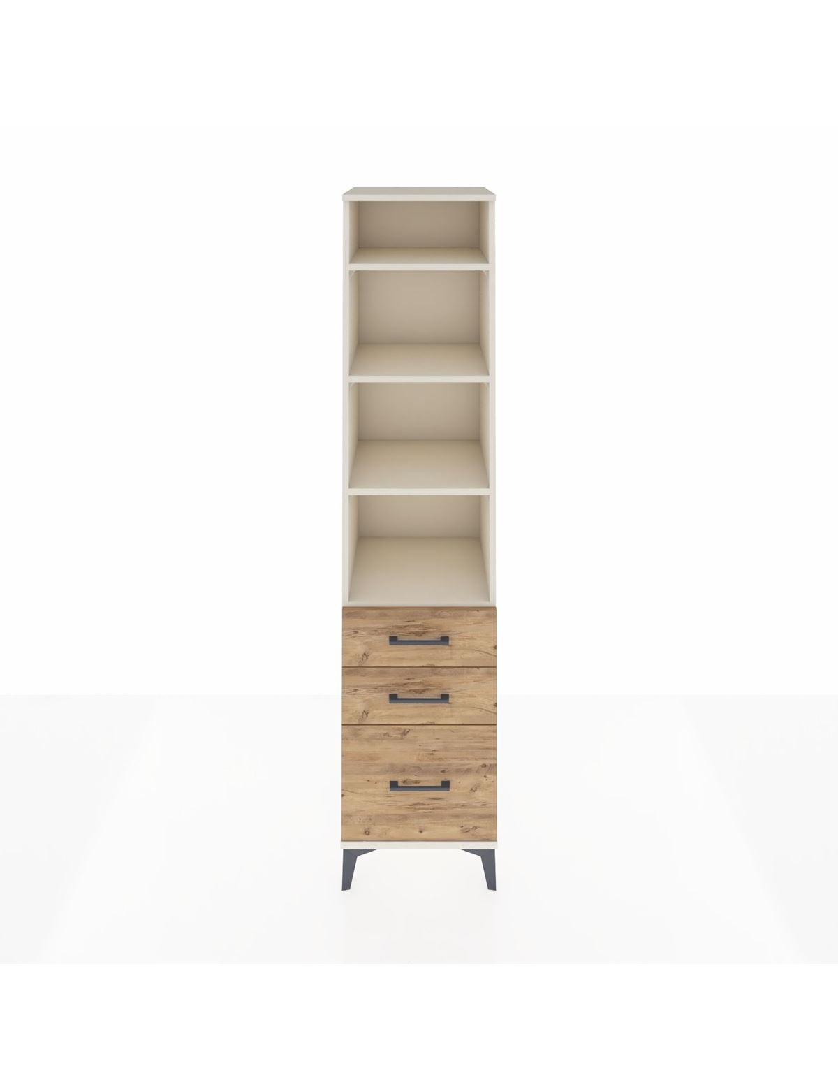 Hyperion Dolap 4 Raflı 3 Çekmeceli 44x44x195 Aytaşı-Çam