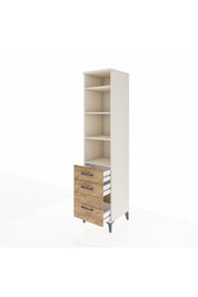 Hyperion Dolap 4 Raflı 3 Çekmeceli 44x44x195 Aytaşı-Çam