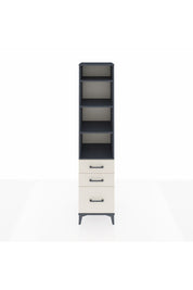 Hyperion Dolap 4 Raflı 3 Çekmeceli 44x44x195 Antrasit-Aytaşı