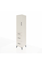 Hyperion Dolap Tek Raflı 3 Çekmeceli Tek Askılı 44x44x195 Aytaşı-Aytaşı