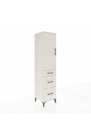 Hyperion Dolap Tek Raflı 3 Çekmeceli Tek Askılı 44x44x195 Aytaşı-Aytaşı
