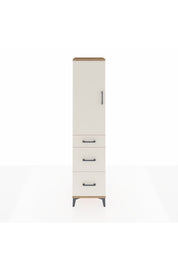 Hyperion Dolap Tek Raflı 3 Çekmeceli Tek Askılı 44x44x195 Çam-Aytaşı
