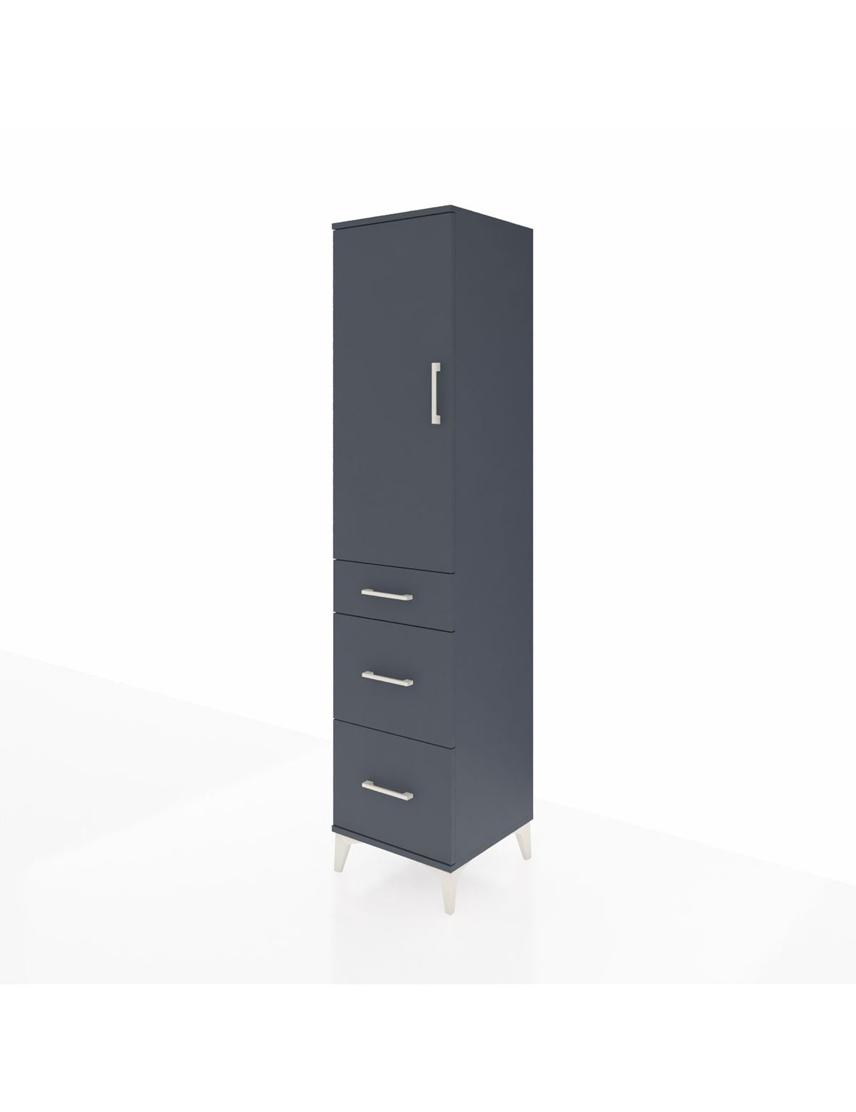 Hyperion Dolap 3 Raflı 3 Çekmeceli Tek Kapaklı 44x44x195 - S58M038V5B