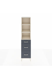 Hyperion Dolap 3 Raflı 3 Çekmeceli 44x44x195 Aytaşı-Antrasit