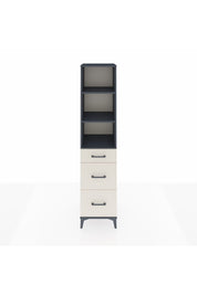 Hyperion Dolap 3 Raflı 3 Çekmeceli 44x44x195 Antrasit-Aytaşı