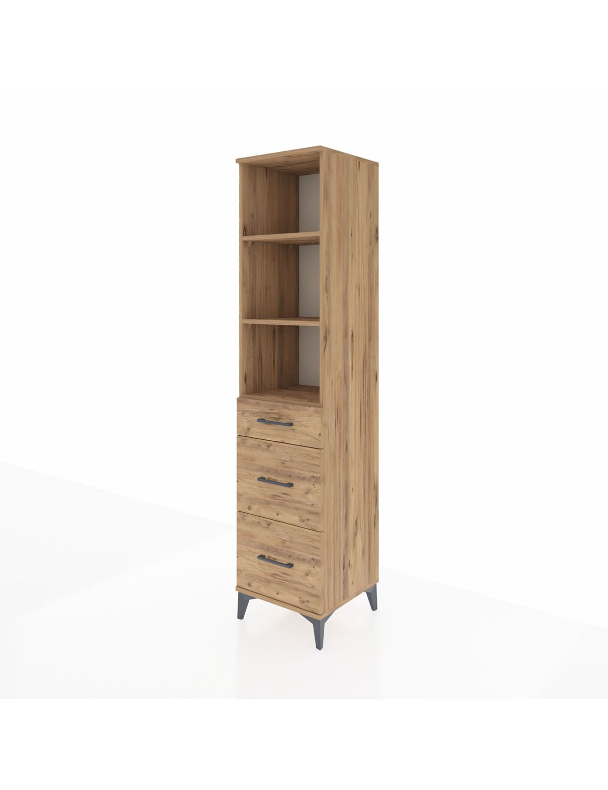 Hyperion Dolap 3 Raflı 3 Çekmeceli 44x44x195 - S58M039V9B